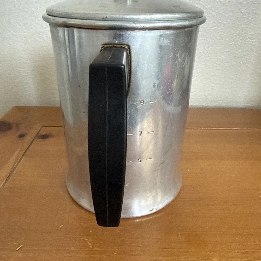 Vintage Chilton Ware Aluminum Drip Coffee Pot 9 Cup Stove Top Camping